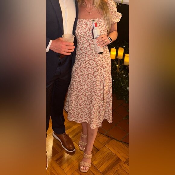 Francesca’s collection Shirley puff sleeve midi dress - Picture 6 of 6